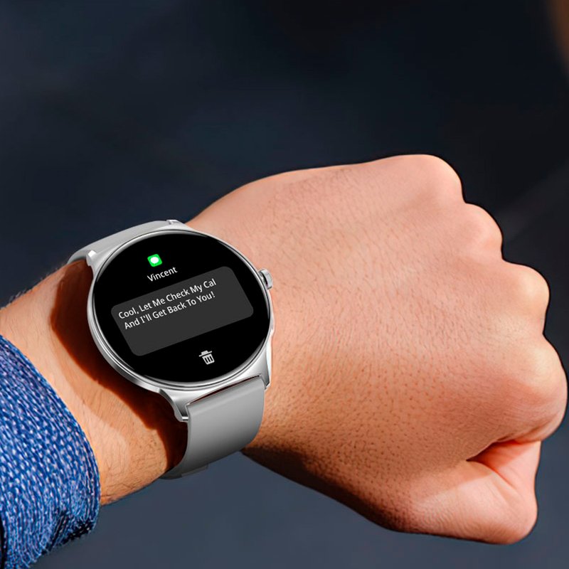 Smartwatch COOL Ultrathin + 2 Correas (Amoled, Llamadas, Ultrafino) Rosa