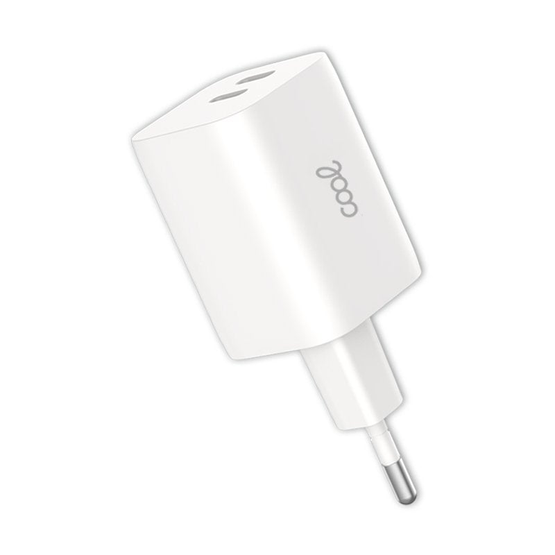 Cargador Red Universal Ultra Fast PD Dual (2 x Tipo-C) COOL (35W) Blanco